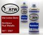 Preview: Mercedes-Benz, Bordeaux Red Metallic, 567 / 3567: 400ml Sprühdose + 400ml Klarlack - Set, von ATW Autoteile West.